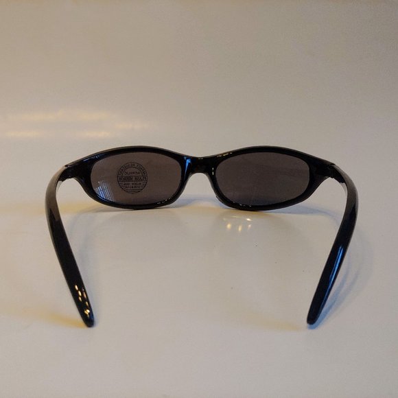 (NWT) Vintage 90's Plastic Oval Sport Wrap Sunglasses (S.Black) - Picture 3 of 4